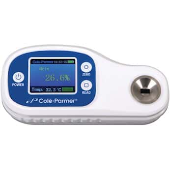 Imagem do Produto Refratômetro digital 0 - 95% Brix, 1,3330 - 1,5400 RI - EW-81150-56 - COLE PARMER