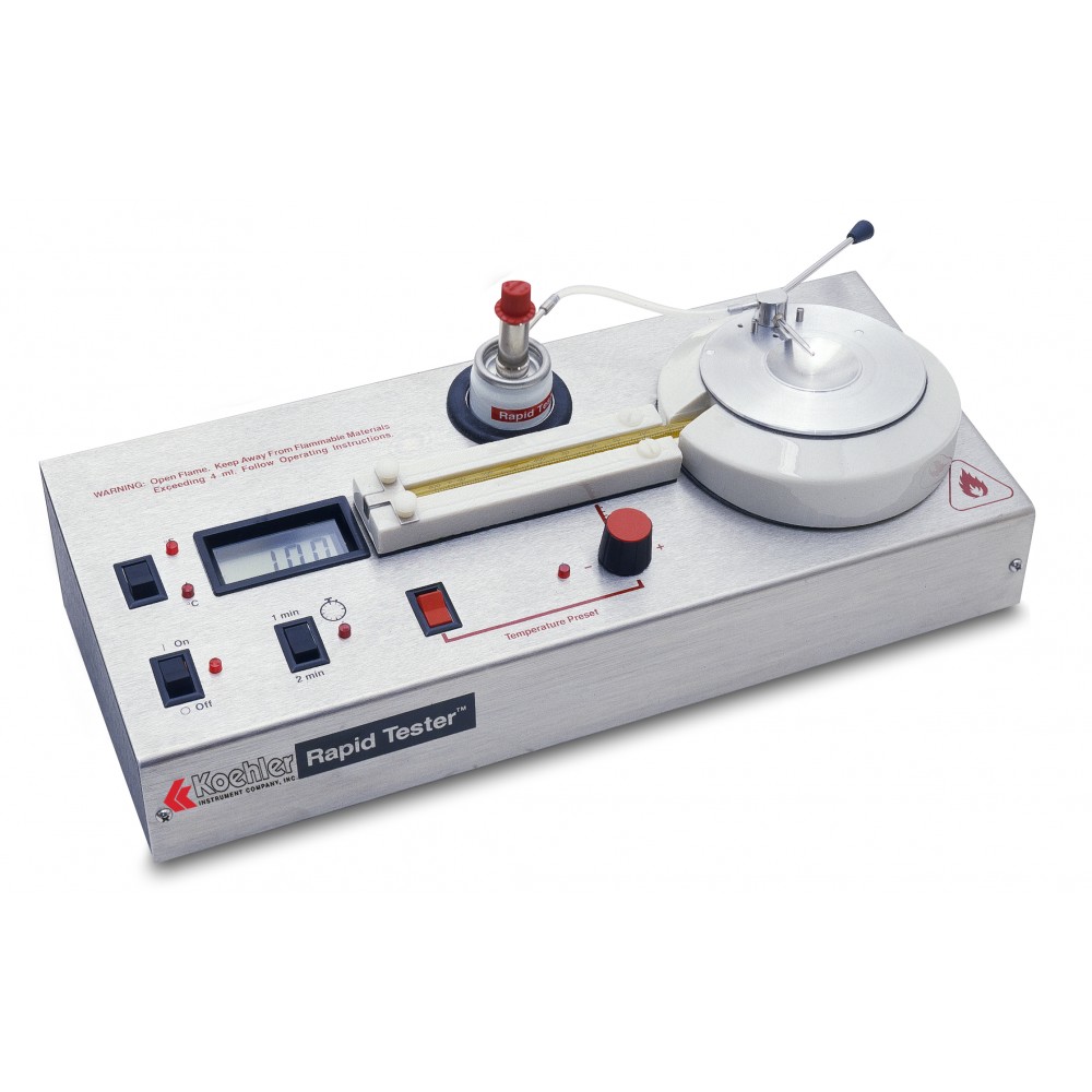 Imagem do Produto Testador de Ponto de Fulgor Rápido, Copo aberto em alumínio - Modelo K16593- KOEHLER INSTRUMENT - 220-240V 50/60Hz - ASTM D4206